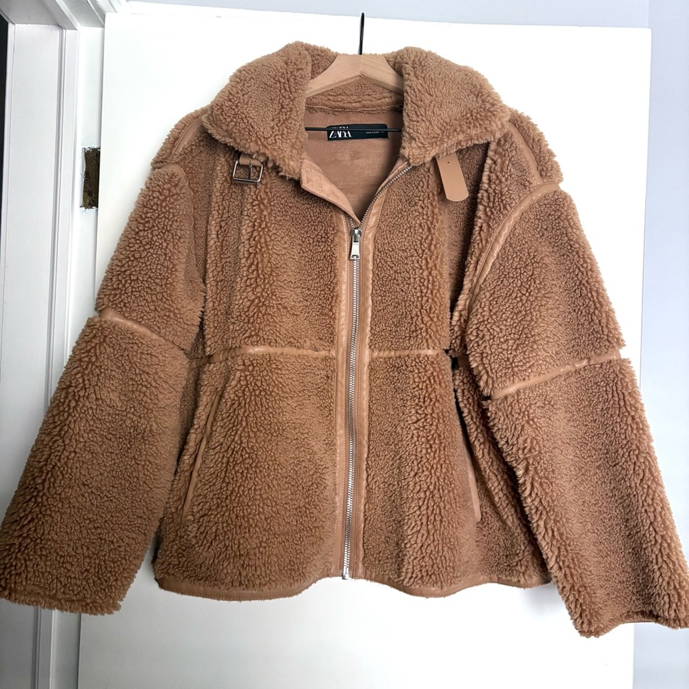 Zara Women's Fall Teddy/Sherpa Coat